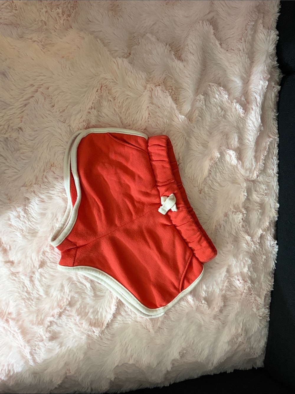 Old Navy Red Kids Athletic Shorts with White Trim